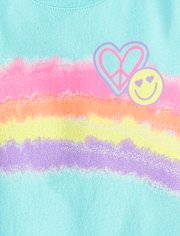 Lot de 4 t-shirts graphiques Positivity pour filles