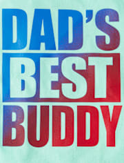 Baby And Toddler Boys Dad's Best Buddy Graphic Tee