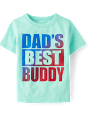 Baby And Toddler Boys Dad's Best Buddy Graphic Tee