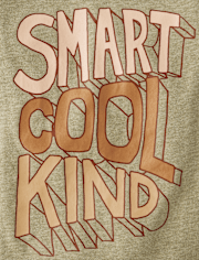 Baby And Toddler Boys Smart Cool Kind Graphic Tee