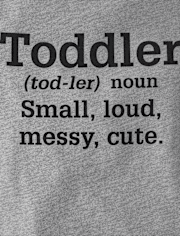 Baby And Toddler Boys Definition Graphic Tee