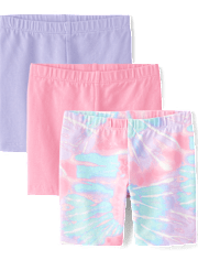 Toddler Girls Print Bike Shorts 3-Pack