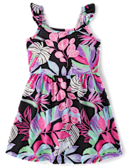 Baby And Toddler Girls Print Flutter Dress