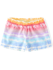 Baby And Toddler Girls Print Paperbag Waist Shorts