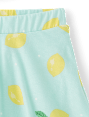 Lot de 2 jupes-shorts imprimées pour petites filles