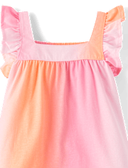 Baby And Toddler Girls Ombre Ruffle Dress