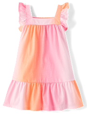 Baby And Toddler Girls Ombre Ruffle Dress