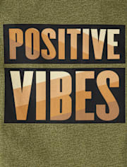 Boys Positive Vibes Graphic Tee