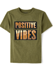 Boys Positive Vibes Graphic Tee