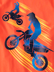 T-shirt imprimé Dirt Bike pour garçon