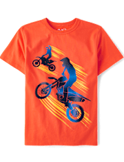 T-shirt imprimé Dirt Bike pour garçon