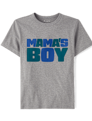 Boys Mama's Boy Graphic Tee