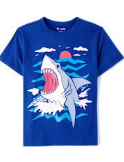 Boys Shark Graphic Tee
