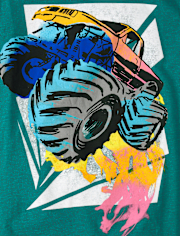 T-shirt graphique Monster Truck pour garçon
