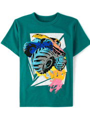 T-shirt graphique Monster Truck pour garçon