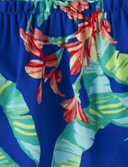 Toddler Girls Matching Family Tropical Ruffle Swing Dress