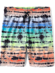 Boys Print Mesh Performance Basketball Shorts