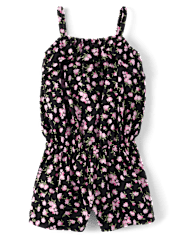 Baby And Toddler Girls Print Ruffle Romper