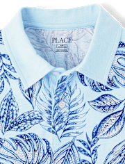 Mens Matching Family Tropical Polo