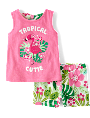 Toddler Girls Animal 2-Piece Outfit Set