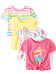 Toddler Girls Popsicle Top 4-Pack