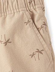 Boys Print Pull On Jogger Shorts