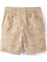 Boys Print Pull On Jogger Shorts
