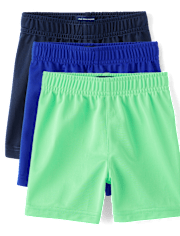 Baby And Toddler Boys Basketball Shorts 3-Pack
