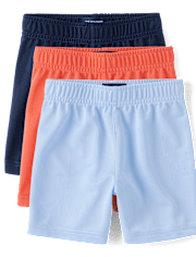 Baby And Toddler Boys Basketball Shorts 3-Pack