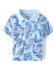 Baby And Toddler Boys Matching Family Tropical Polo