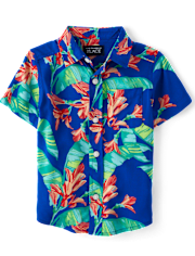 Baby And Toddler Boys Matching Family Tropical Button Up Shirt