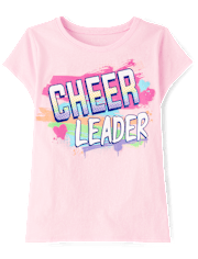 Girls Cheerleader Graphic Tee