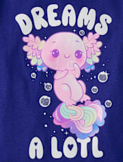 Girls Axolotl Dreams Graphic Tee