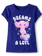 Girls Axolotl Dreams Graphic Tee