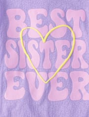 Girls Best Sister Ever Graphic Tee