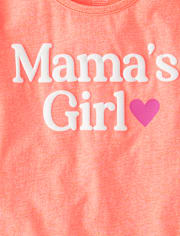 Girls Mama's Girl Graphic Tee