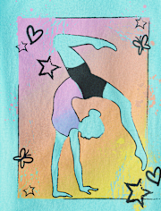 Girls Gymnastics Graphic Tee