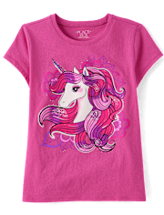 Girls Unicorn Graphic Tee