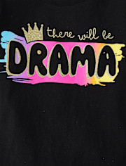 Baby And Toddler Girls Drama Graphic Tee