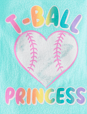 Baby And Toddler Girls T-Ball Graphic Tee