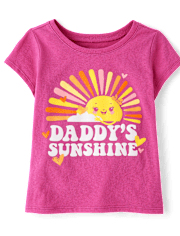 Bébé Et tout-petit, fille Daddy's Sunshine T-shirt imprimé