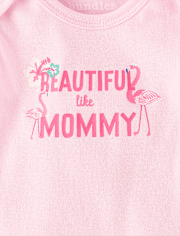 Lot de 5 bodys flamants roses pour bébé fille