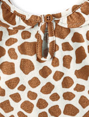 Ensemble de vêtements de jeu 4 pièces pour bébé fille motif girafe