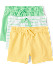 Baby Boys Striped Shorts 3-Pack