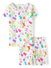Girls Candy Snug Fit Cotton Pajamas