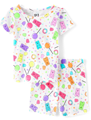 Pyjama ajusté en coton pour petite fille