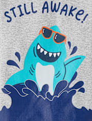 Toddler Boys Shark Snug Fit Cotton Pajamas