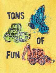 Baby And Toddler Boys Construction Snug Fit Cotton Pajamas