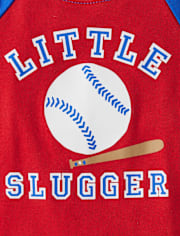 Pyjama ajusté en coton pour bébé et tout-petit garçon, motif baseball