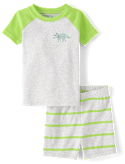Baby And Toddler Boys Dino Snug Fit Cotton Pajamas